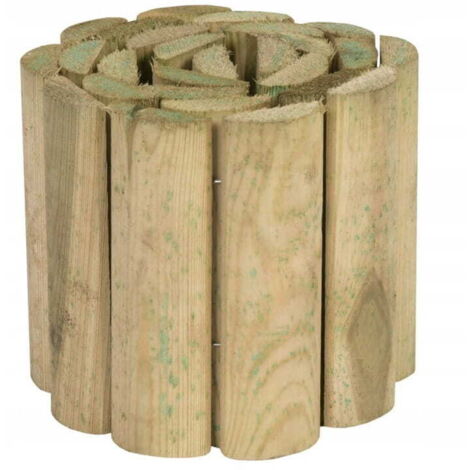 Bordure de jardin en palissade de bois 4,6x20x200 cm