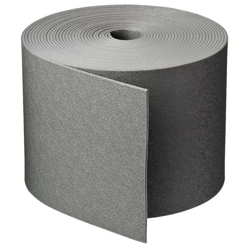 Wovar - Bordure de jardin en plastique gris 15 cm de haut - Rouleau 10