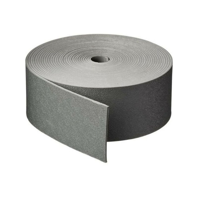 Nature - Bordure de jardin en polyéthylene gris H7,5 cm x 10 m