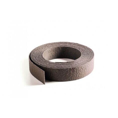 Bordure de jardin flexible 10m – Hauteur 14cm – Coloris brun – Imputrescible et sciable – Pour contours ondulés