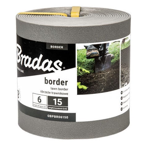 Bordure de jardin grise BORDER Longueur 6M Hauteur 150mm