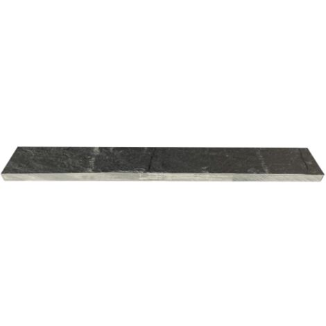 Bordure de jardin Piquet ardoise clivée 80x10x3 cm - Noir (Lot de 20)