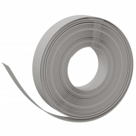 Bordure de jardin,Lisière de jardin Gris 10 m 10 cm polyéthylène CFW28643