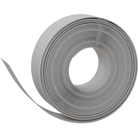 Bordure de jardin，Lisière de jardin gris 10 m 15 cm polyéthylène CFW58716