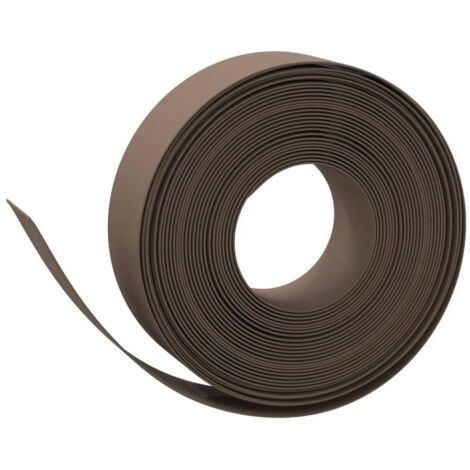 Bordure de jardin，Lisière de jardin marron 10 m 15 cm polyéthylène CFW70613