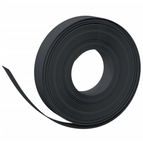 Bordure de jardin,Lisière de jardin noir 10 m 10 cm polyéthylène CFW66974