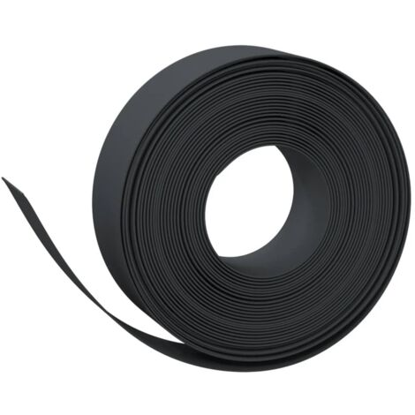 Bordure de jardin，Lisière de jardin noir 10 m 15 cm polyéthylène CFW75649
