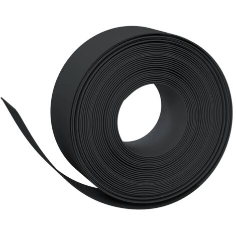 Bordure de jardin，Lisière de jardin noir 10 m 20 cm polyéthylène CFW74520