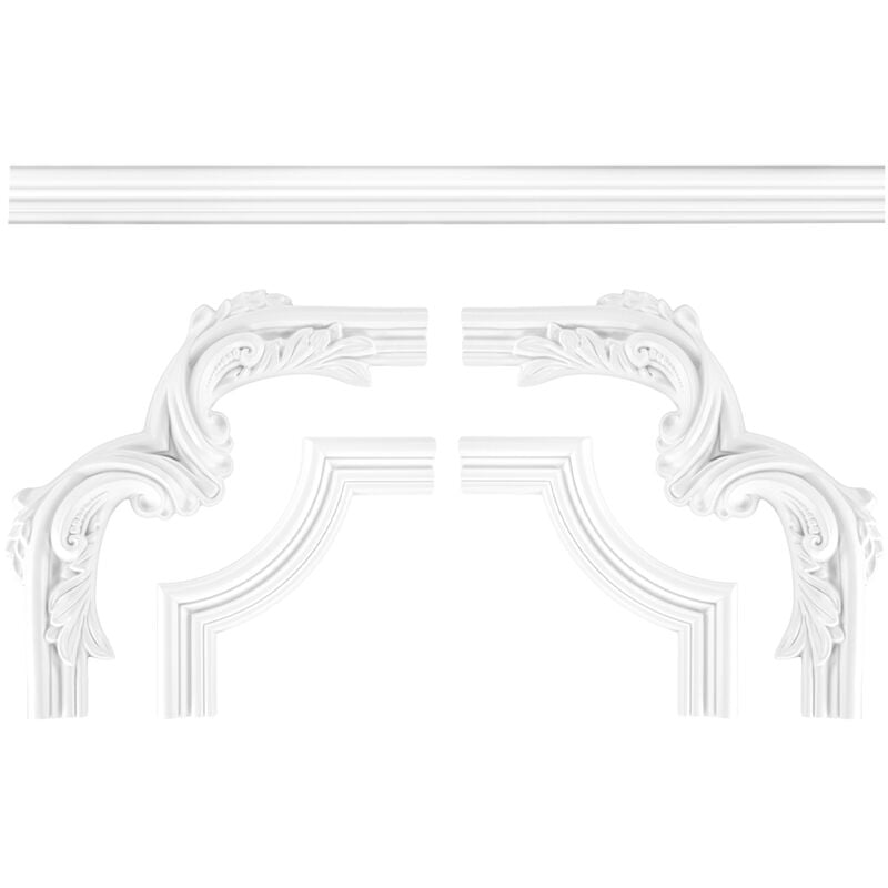 Bordure de mur et de plafond frise stuc pu antichoc CR818: Flat bar CR818