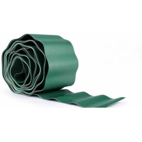 Bordure de parterre de 15 cm de haut I 9 m I Vert I Bordure de jardin Bordure de pelouse en plastique Bordure de pelouse Bordure de jardin