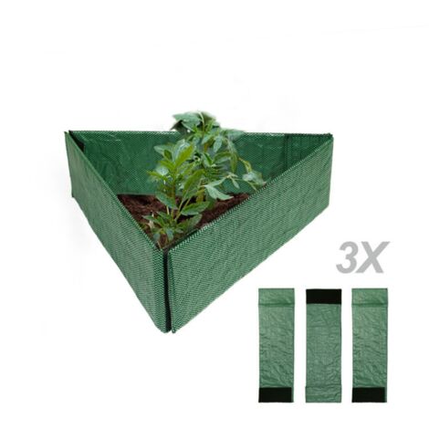 Bordure de pelouse de jardin combinée, bordure de jardin décorative en plastique, bordure de jardin portable pour pelouse, jardin, parterre de fleurs, clôture 3 clôtures végétales