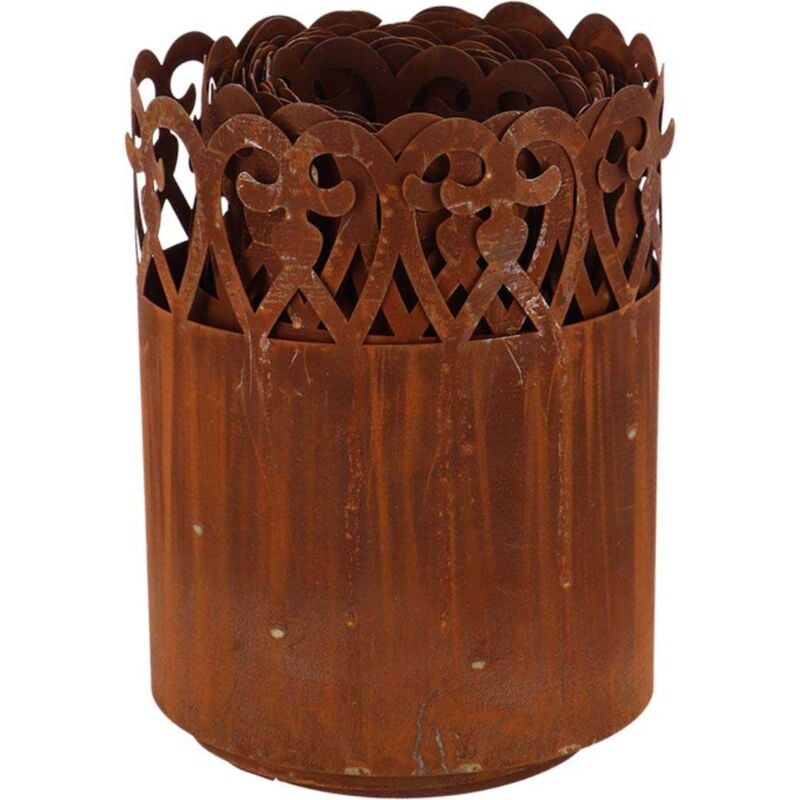 Esschert Design - Bordure de pelouse en acier 480 x 20 cm Volute