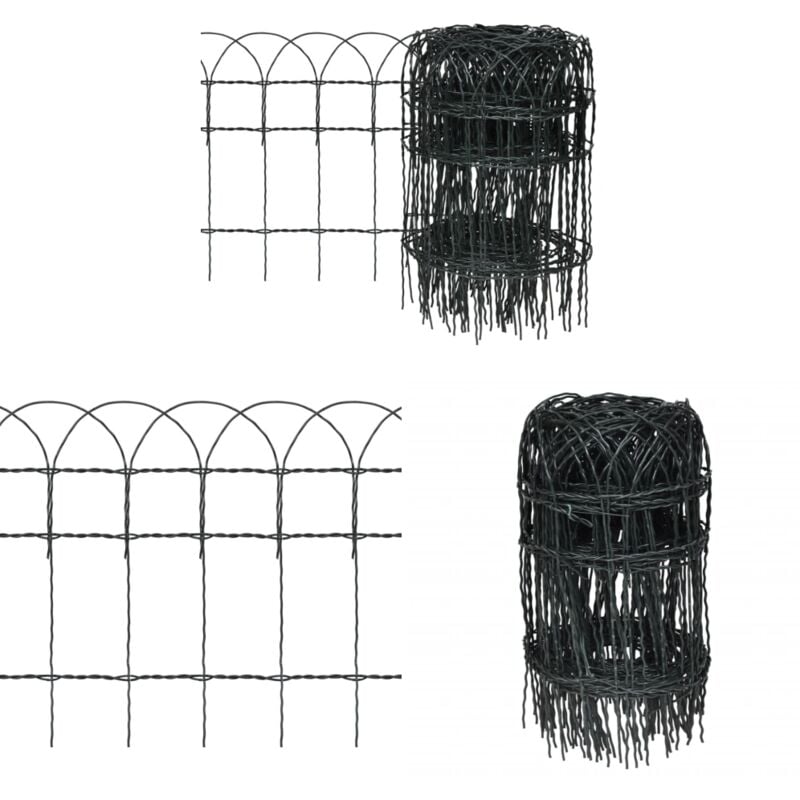 Bordure de pelouse Fer enduit de poudre 25x0,4 m - bordure de jardin - bordures de jardin - Home & Living - Vert