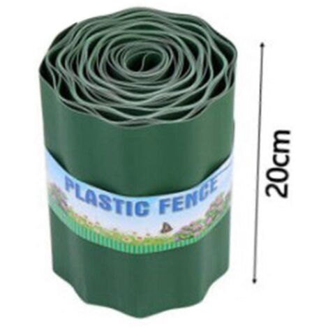 Bordure de pelouse flexible 20 cm, clôture de jardin pour protection d'allée, bordure décorative pour jardin, barrière de route, mur de bordure pour gazon, accessoire de jardin extérieur.