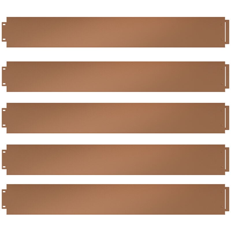 Vicco - Bordure de pelouse , Marron, 100 x 18 cm 15 mètres, Serina