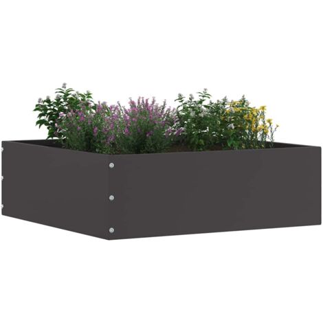 Bordure de Pelouse Noir 40 x 40 x 13 cm Acier CFW105457