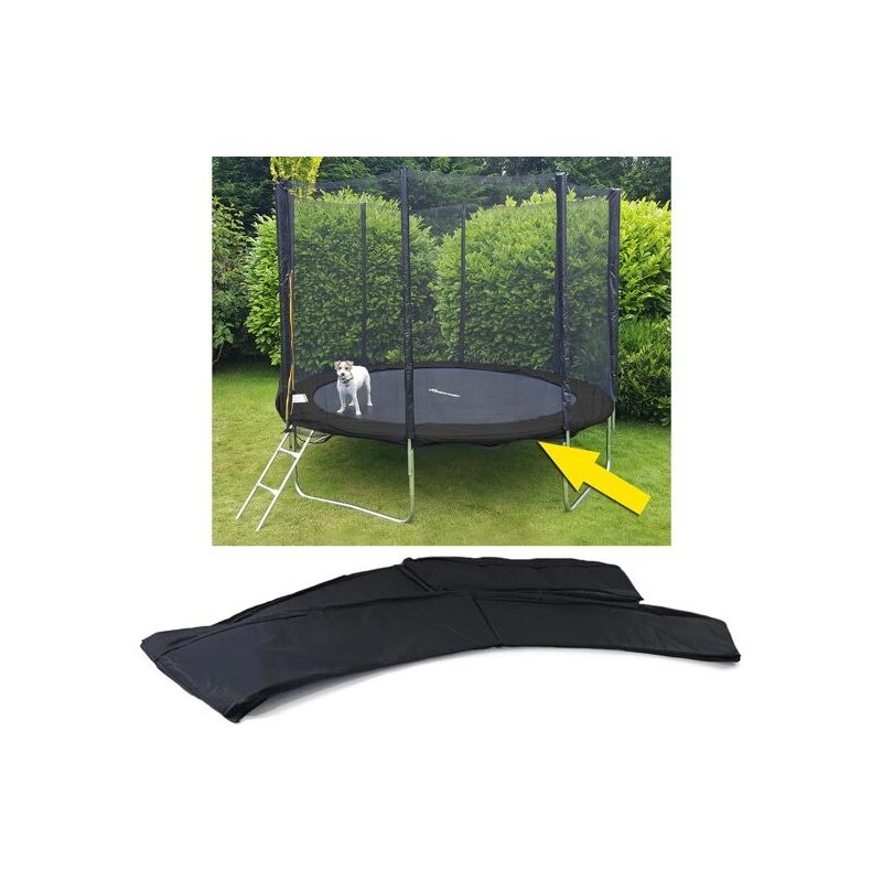 Coussin protection trampoline - ø 305 cm - noir