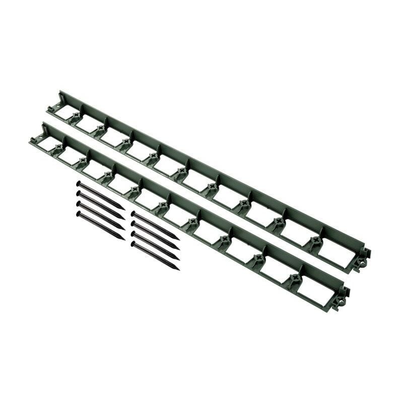 Sans marque Bordure complet Delima polyethylene vert, H.4.5 x L.240 cm