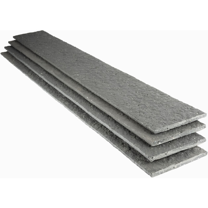 Wovar - Bordure Ecolat Droit 14 cm x 1,2 mètres - Set 4 pièces