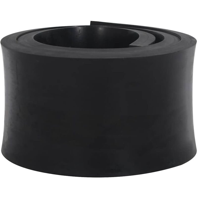 Vidaxl - Bordure en caoutchouc de chasse-neige noir 180x15x2 cm