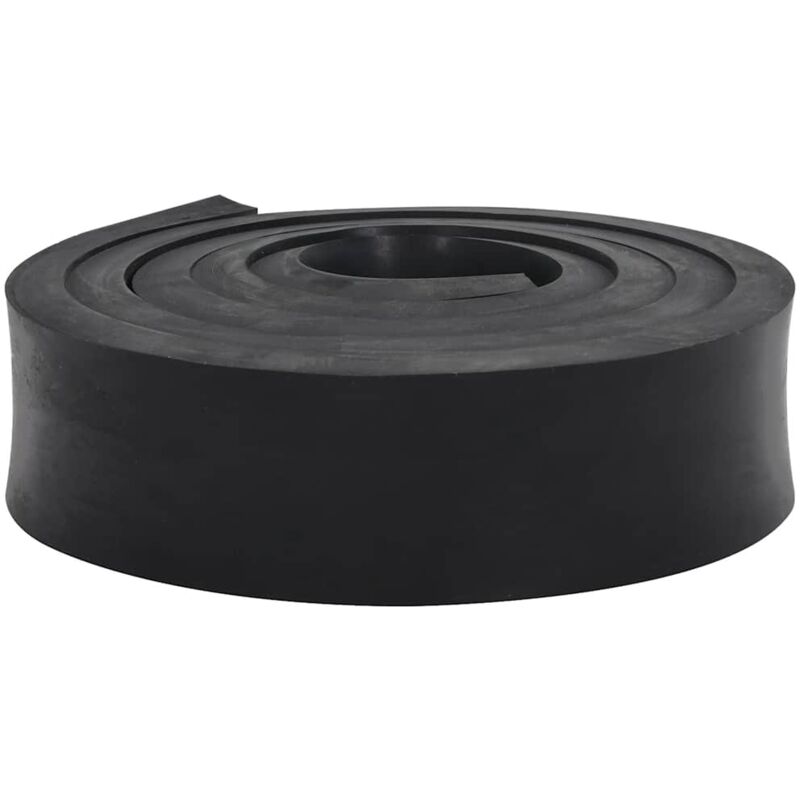 Vidaxl - Bordure en caoutchouc de chasse-neige noir 250x8x2 cm