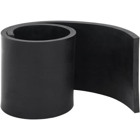 Bordure en caoutchouc de chasse-neige noir 80x15x1 cm CFW354156