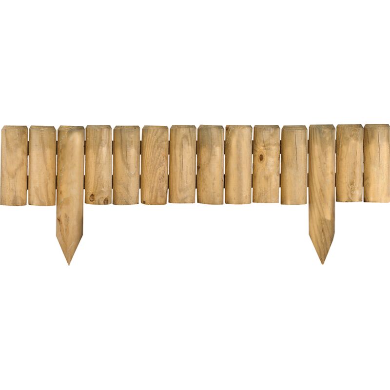 CERLAND Jardipolys - Bordure ext&eacute;rieure en bois quebec - L100 x H20/35