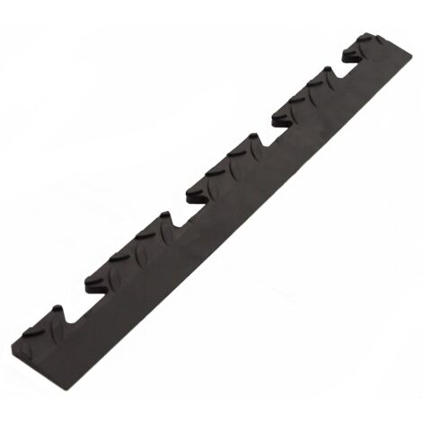 Bordure femelle pour Dalle PVC noire Clipsable Sol Antidérapant Carré Noir Garage Atelier PS50CRN/F Art Plast