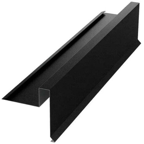 Bordure fronton brise vent, noir mat RAL 9005