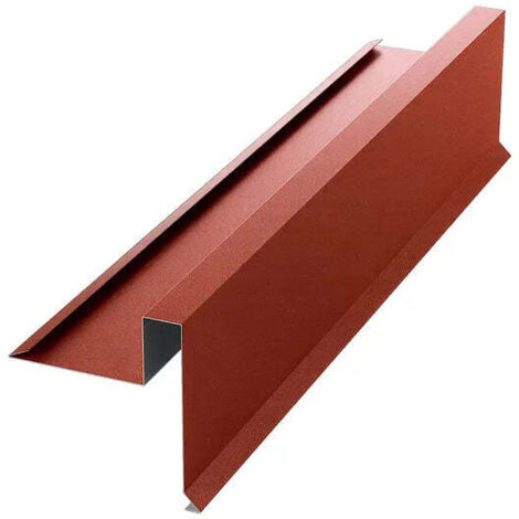 Bordure fronton brise vent, rouge brique Mat RAL 8004