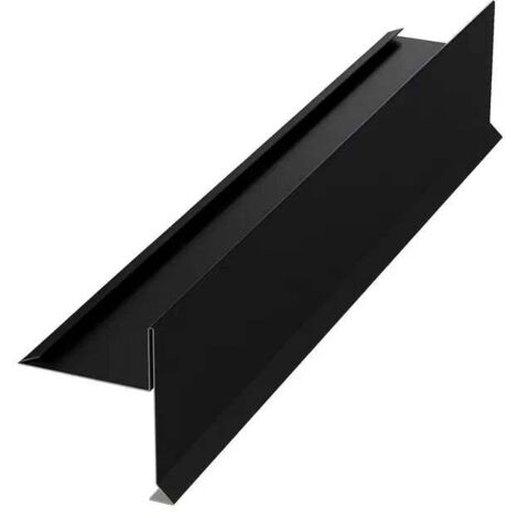 Bordure fronton sous la tuile, noir mat RAL 9005