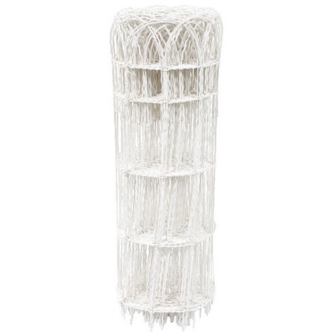 Bordure parisienne grillage plastifié blanc 0,90 m x 10 mêtres de long - FILIAC