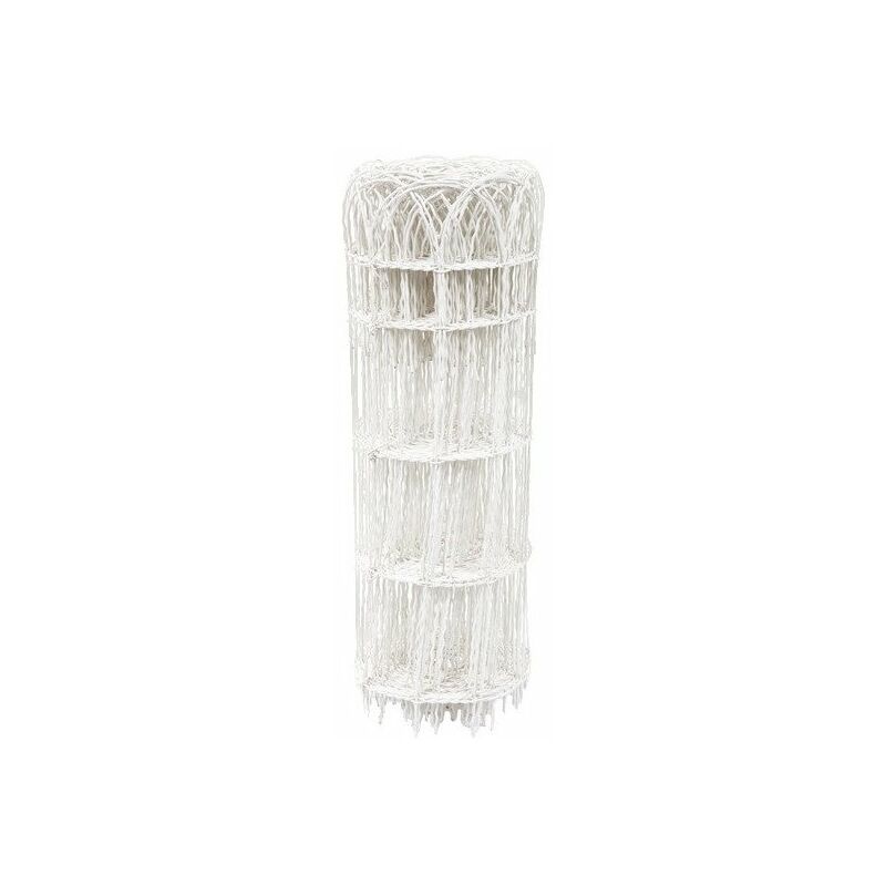 Bordure parisienne grillage plastifie 0,4 10 blanc