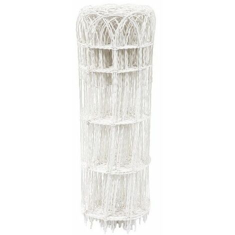 Bordure parisienne grillage plastifié hauteur 0,65m longueur 10m blanc -FILIAC