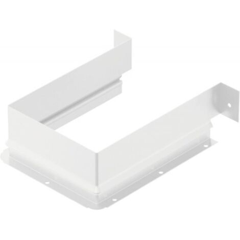 Bordure rectangulaire pour découpe du siphon - anthracite - hauteur 53 mm - en acier - HETTICH
