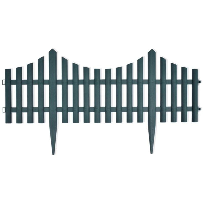 Vidaxl - Bordures de pelouse 17 pcs 10 m Vert