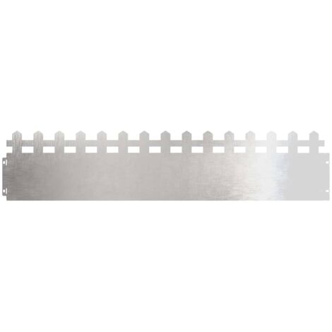 Bordures de pelouse 30 pcs Argent 103 x 0,05 x 22 cm CFW268530