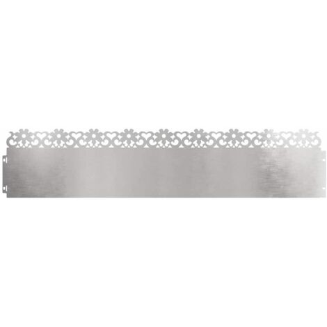Bordures de pelouse 30 pcs Argent 103 x 0,05 x 22 cm CFW705610