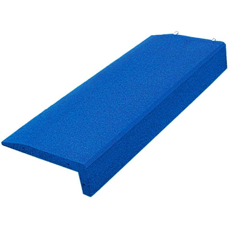 Bordures en caoutchouc pour aires de jeux / bordures en forme de l - 100 x 40 x 14,5 cm - Bleu