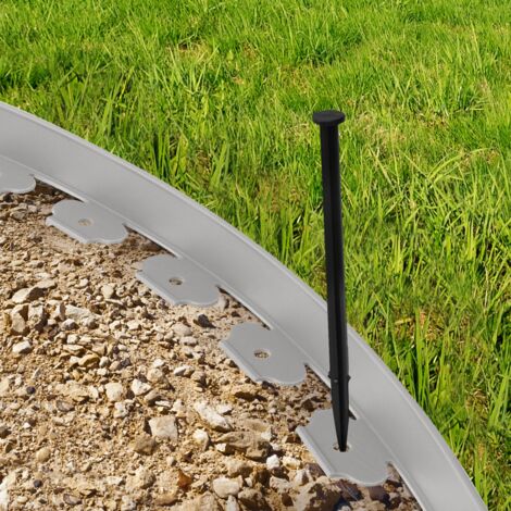 Bordurette de jardin flexible 10 M avec 30 piquets d/'ancrage