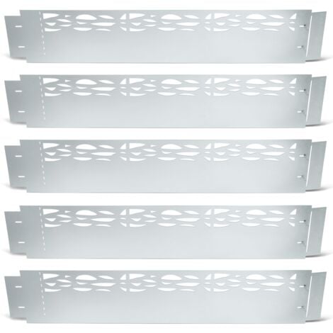 Bordurette de jardin x5 acier ajouré flexible L. 5 x H. 0.18 M