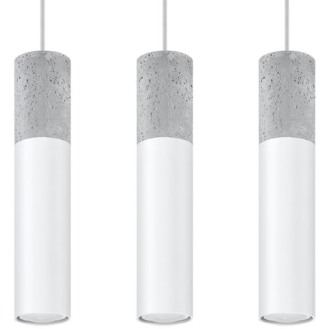 BORGIO 3L White pendant lamp