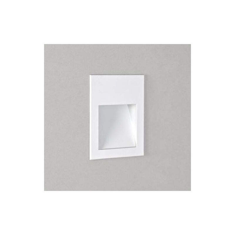 Astro Borgo 54 2700K - LED 1 Light Outdoor Small Recessed Square Wall Light White IP65