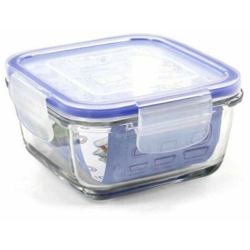 

Fiambrera Hermética Transparente Cuadrado 11 cm - Borgonovo