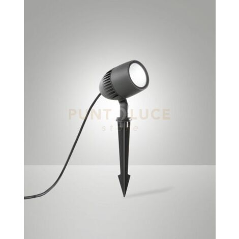 BORIS LUCE CON PICCHETTO DA GIARDINO GRIGIO SCURO A LED 8W 3000K 700LM