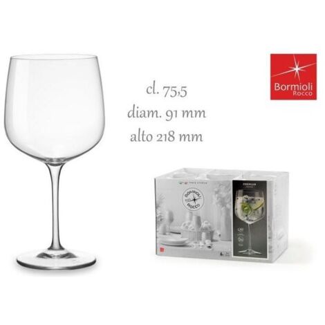 Bormioli 6 Calici da cocktail premium Xl Cl 75,5