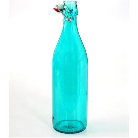 Bormioli Bottiglia Giara Azzurra 1 Litro con Tappo