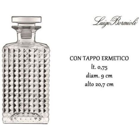 Bormioli Bottiglia Quadrata Decanter Elixir 0,75Lt