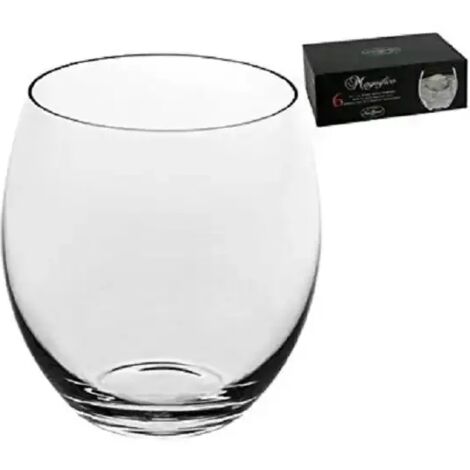 Bormioli Luigi Magnifico Set Bicchieri Vetro Sonoro Trasparente 52 Cl 6 Pezzi