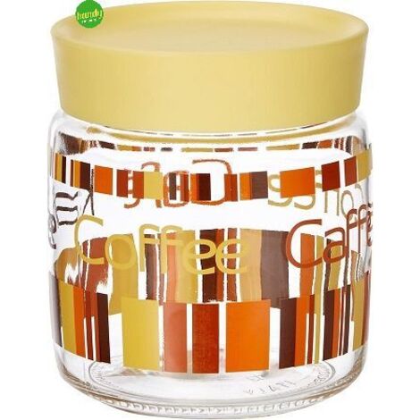 Bormioli rocco barattolo giallo porta caffè
